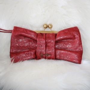 ❗️2/$10 Jessica Simpson Red Wristlet